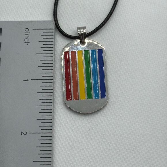 NWOT LGBTQ+ rainbow dog tag - Picture 4 of 4